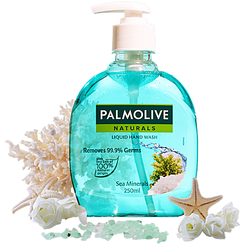 Palmolive Naturals Liquid Hand Wash - Sea Minerals, Deep Cleansing, 250 ml  