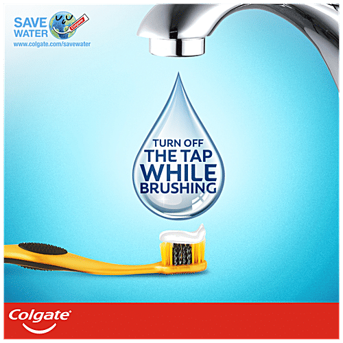 Colgate Toothbrush - 360 Degree Charcoal Gold, Soft Bristles, 3 pcs Buy 2 Get 1 Free 100% Anti-Germ Bristles