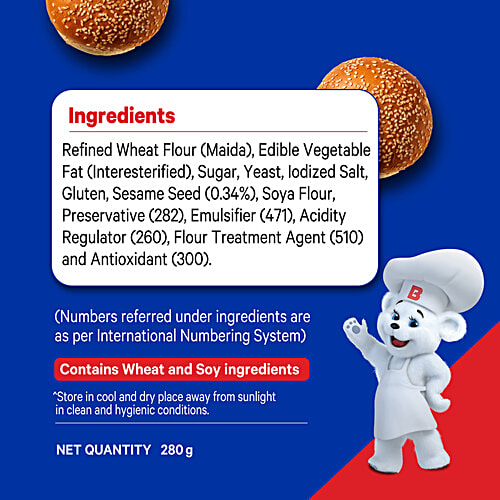 MODERN  Burger Supreme Buns, 280 g (4 pcs) 