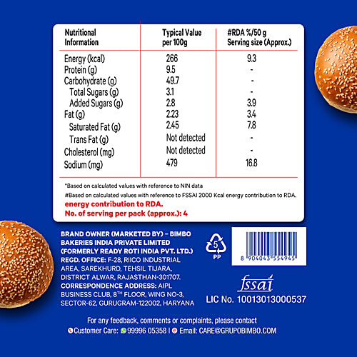 MODERN  Burger Supreme Buns, 280 g (4 pcs) 