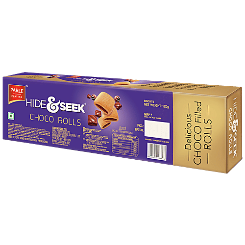 Parle Hide & Seek Choco Rolls, 120 g  