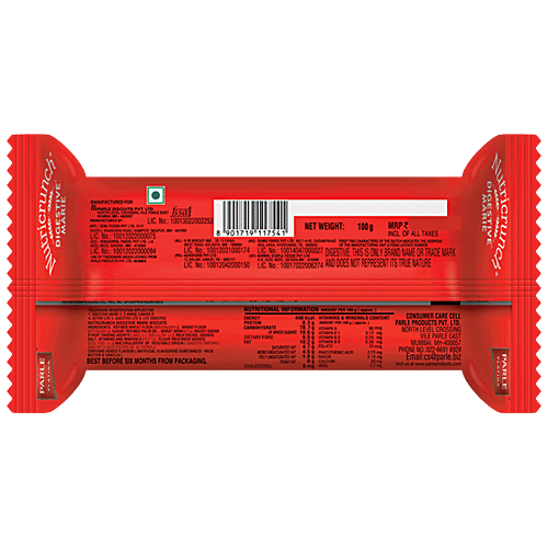 Parle Platina Nutri Crunch Digestive Marie, 100 g High Fibre & Source of Iron