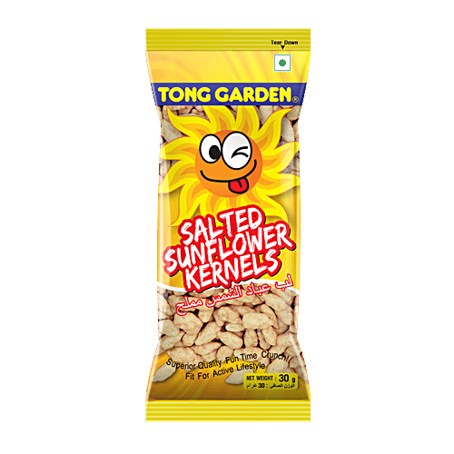 Tong Garden Salted Sunflower Seeds, 30 g Pouch Zero Cholesterol, Zero Trans Fat