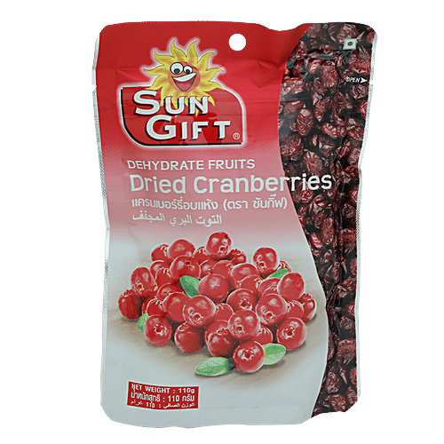 Buy Sun Gift Dried Cranberries 110 Gm Online at the Best Price of Rs