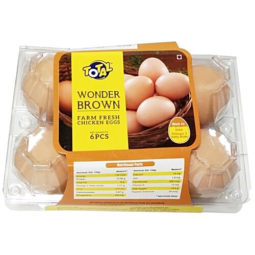 Buy Total Eggs Wonder Brown 6 Pcs Online at the Best Price of Rs 107