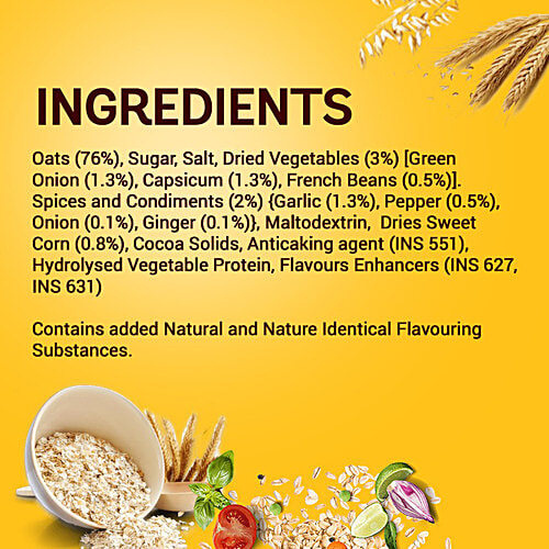 Saffola Masala Oats - Chinese, 38 g  No Cholesterol, No Trans Fat