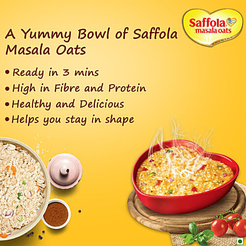 Saffola Masala Oats - Chinese, 38 g  No Cholesterol, No Trans Fat