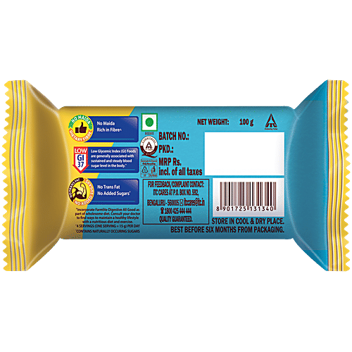 Sunfeast Farmlite Digestive Biscuits - Cookies - All Good Rich Fibre, 100 g  No Added Sugars, No Maida