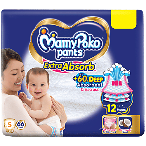 Mamypoko Pants Extra Absorb  Small, 66 pcs  