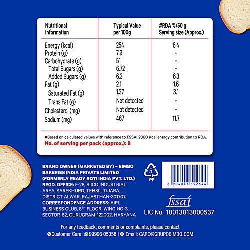 MODERN  Sandwich Supreme Bread, 400 g  