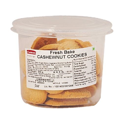 Buy Fresh Bake Cookies Cashewnut Online at Best Price of Rs null