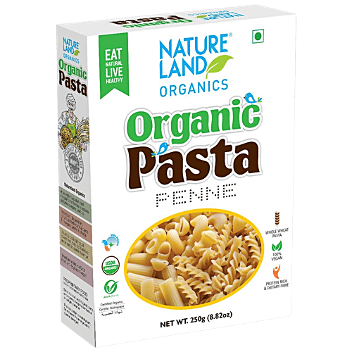 Natureland Organics Pasta Penne, 250 g  