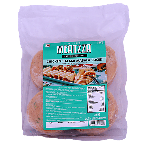 Meatzza Chicken - Salami Masala Sliced, 500 g  