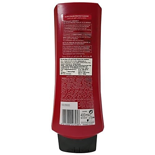 Schwarzkopf Gliss Hair Repair Conditioner - Color Protect & Shine, 400 ml  