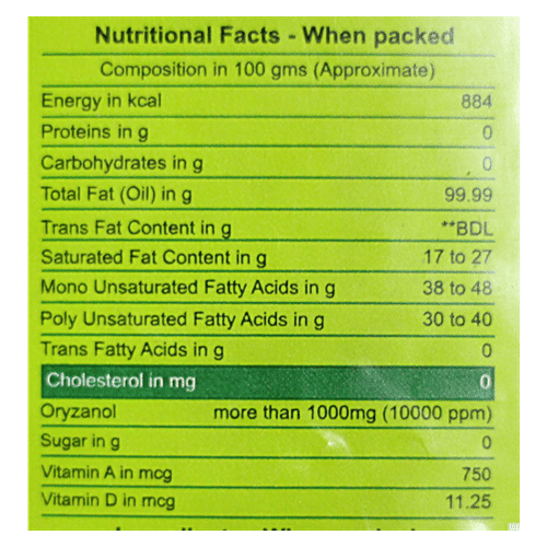 Freedom Rice Bran Oil Physically Refined, 1 L Pouch 