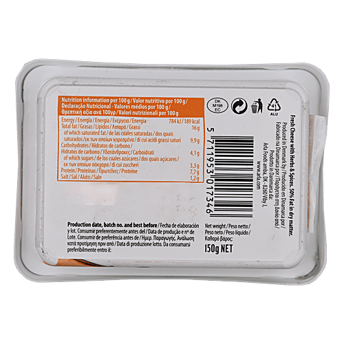 ARLA Fresh Cheese - Herbs & Spices, 150 g  