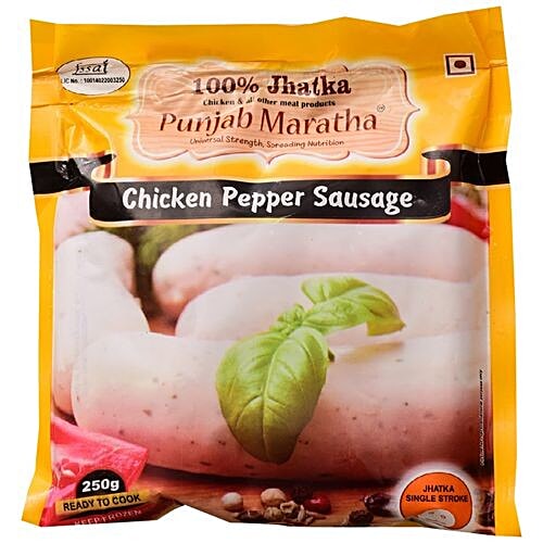 Punjab Maratha Frozen Chicken - Pepper Sausage, 250 g  Ready To Cook
