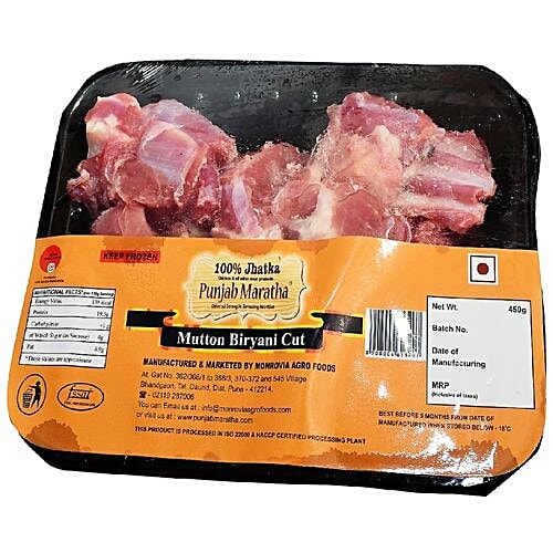 Punjab Maratha Frozen Mutton - Biryani Cut, 450 g  