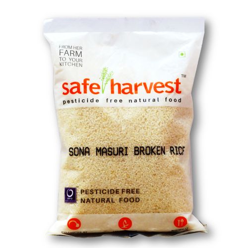 Safe Harvest Sona Masuri Broken Rice/Akki - Pesticide Free, 1 kg  