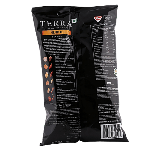 Terra Real Vegetable Chips - Original, Sea Salt, Gluten-Free, 141 g  Non GMO, Gluten Free
