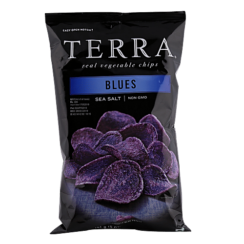 Terra Real Vegetable Chips - Blues, Sea Salt, Gluten-Free, 141 g  Non GMO, Gluten Free