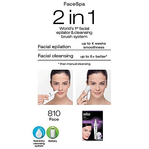 Buy Braun Epilator SE810 Face Mn SR/WH Wbox Online at Best Price of Rs