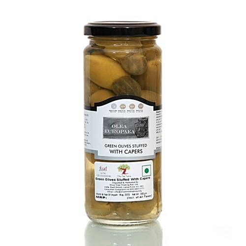 Buy Olea Europaea Green Olives Stuffed With Capers 350 Gm Online At Best Price of Rs null