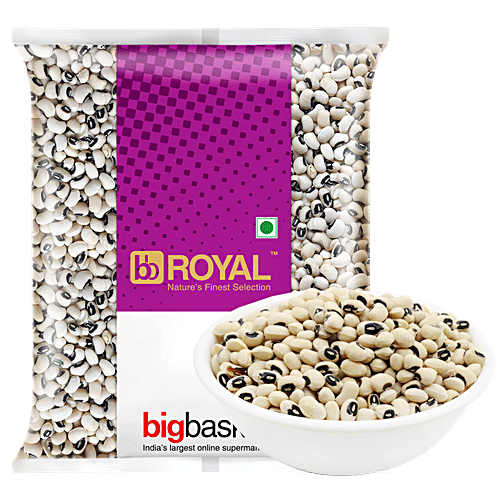 bb Royal Unpolished Black Eyes Peas / Lobia Dal, 1 kg
