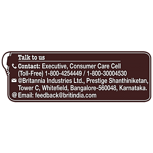 Britannia Whole Wheat Bread - Rich In Dietary Fibre, 450 g  0% Maida Added, Rich in Dietary Fibre