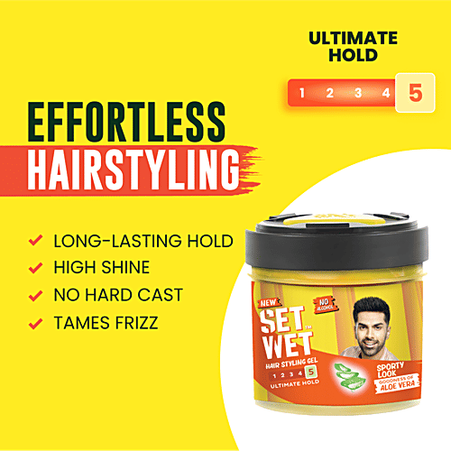 Set Wet Styling Hair Gel for Men - Sport Extreme, 250 ml