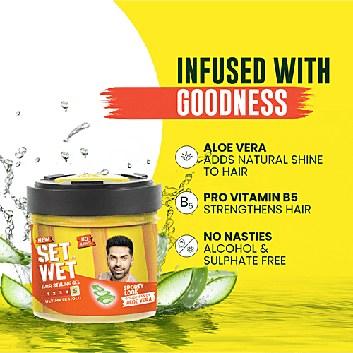 Set Wet Styling Hair Gel for Men - Sport Extreme, 250 ml