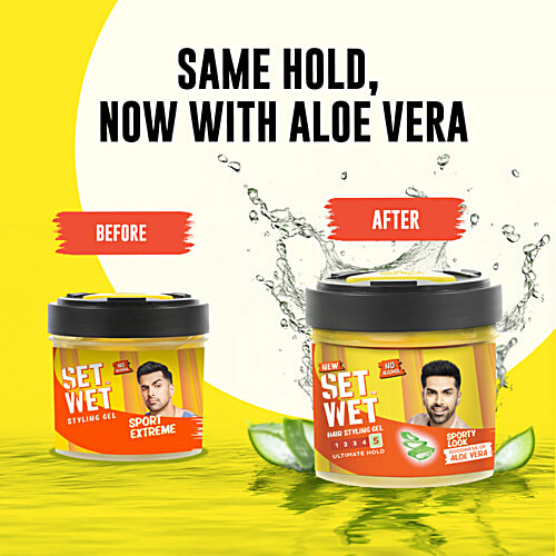 Set Wet Styling Hair Gel for Men - Sport Extreme, 250 ml