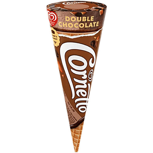 Kwality Wall's Cornetto - Double Chocolate, 105 ml  