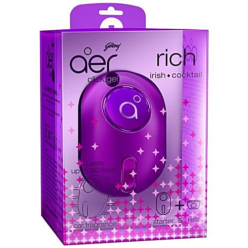 Buy Godrej Aer Car Freshener Rich Irish Cocktail Starter Refill 10 Gm