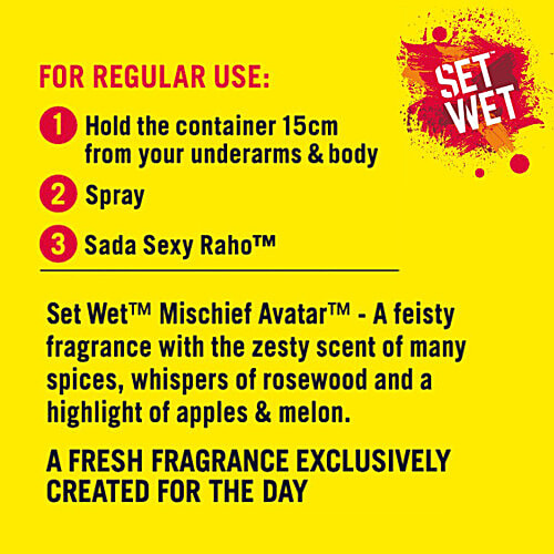 Set Wet Mischief Avatar Deodorant & Body Spray Perfume For Men, 150 ml  