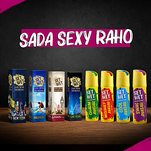 Buy Set Wet Deodorant Spray Perfume Mischief Avatar 150 ml Online at