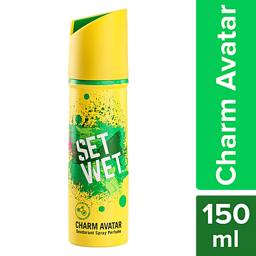 Set Wet Charm Avatar Deodorant & Body Spray Perfume For Men, 150 ml  