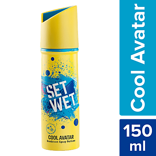 Set Wet Cool Avatar Deodorant & Body Spray Perfume For Men, 150 ml  