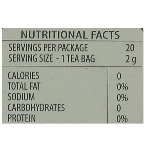 Tealia Green Tea - Mint, Bio-Degradable, 40 g (20 Bags x 2 g each) 