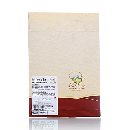 La Carne Ham - Pork, Heritage, 150 g Carton 