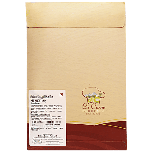 La Carne Beachwood Smoked Chicken Ham, 150 g Pouch Rich Source of Protein & Vitamins