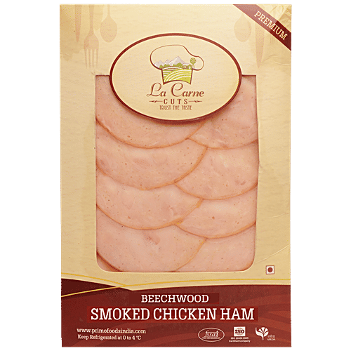 La Carne Beachwood Smoked Chicken Ham, 150 g Pouch Rich Source of Protein & Vitamins