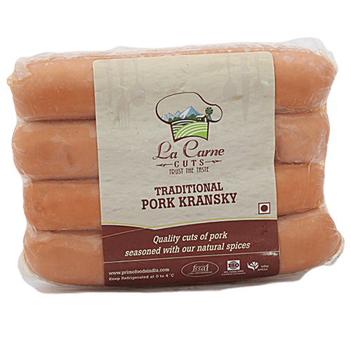 La Carne Sausage - Traditional Pork Kransky, 280 g Pouch 