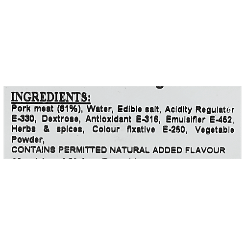 La Carne Sausage - Authentic Pork Bockwurst, 280 g Pouch 