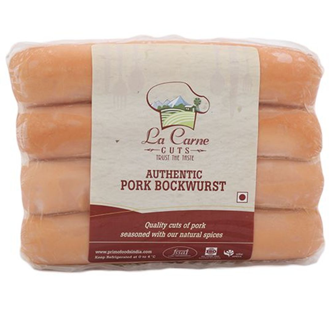 La Carne Sausage - Authentic Pork Bockwurst, 280 g Pouch