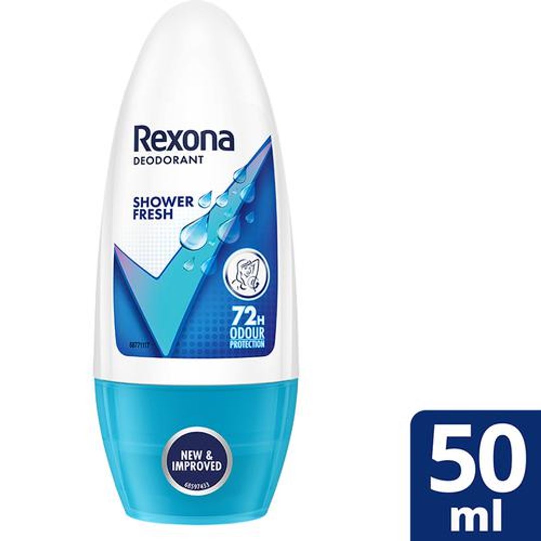 Rexona Underarm Roll On Deodorant For Women - Shower Fresh, 50 ml 