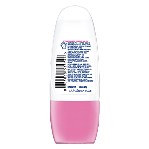 Rexona-Rollon Underarm Odour Protection Roll On - Powder Dry, 25 ml 48h Odour Protection, Sweat Guard , Anti- PerSpirant