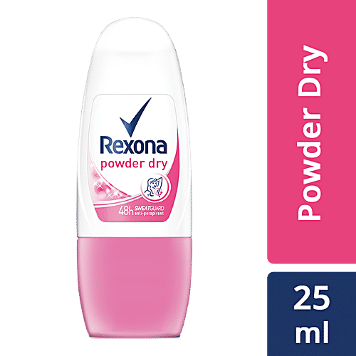 Rexona-Rollon Underarm Odour Protection Roll On - Powder Dry, 25 ml 48h Odour Protection, Sweat Guard , Anti- PerSpirant