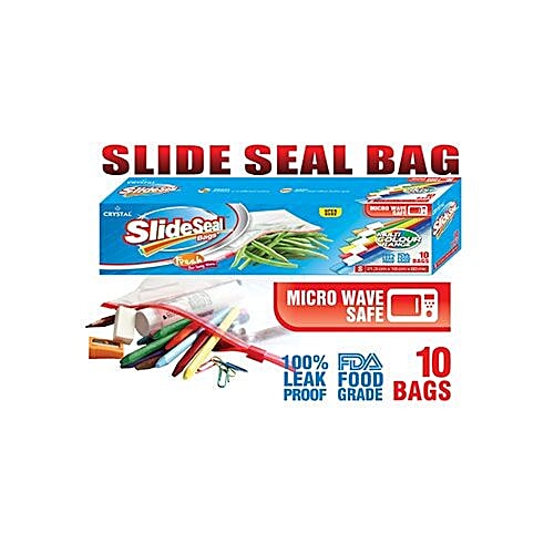 Buy Crystal Slide Seal Bag Small 10 Pcs Online at the Best Price of Rs
