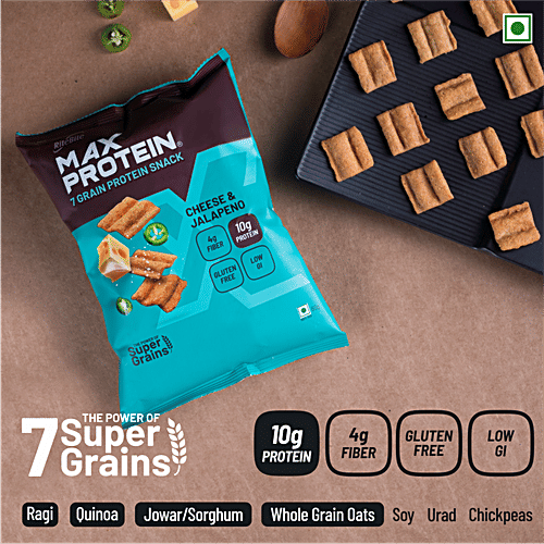 RiteBite Max Protein Chips - Cheese & Jalapeno, 60 g  